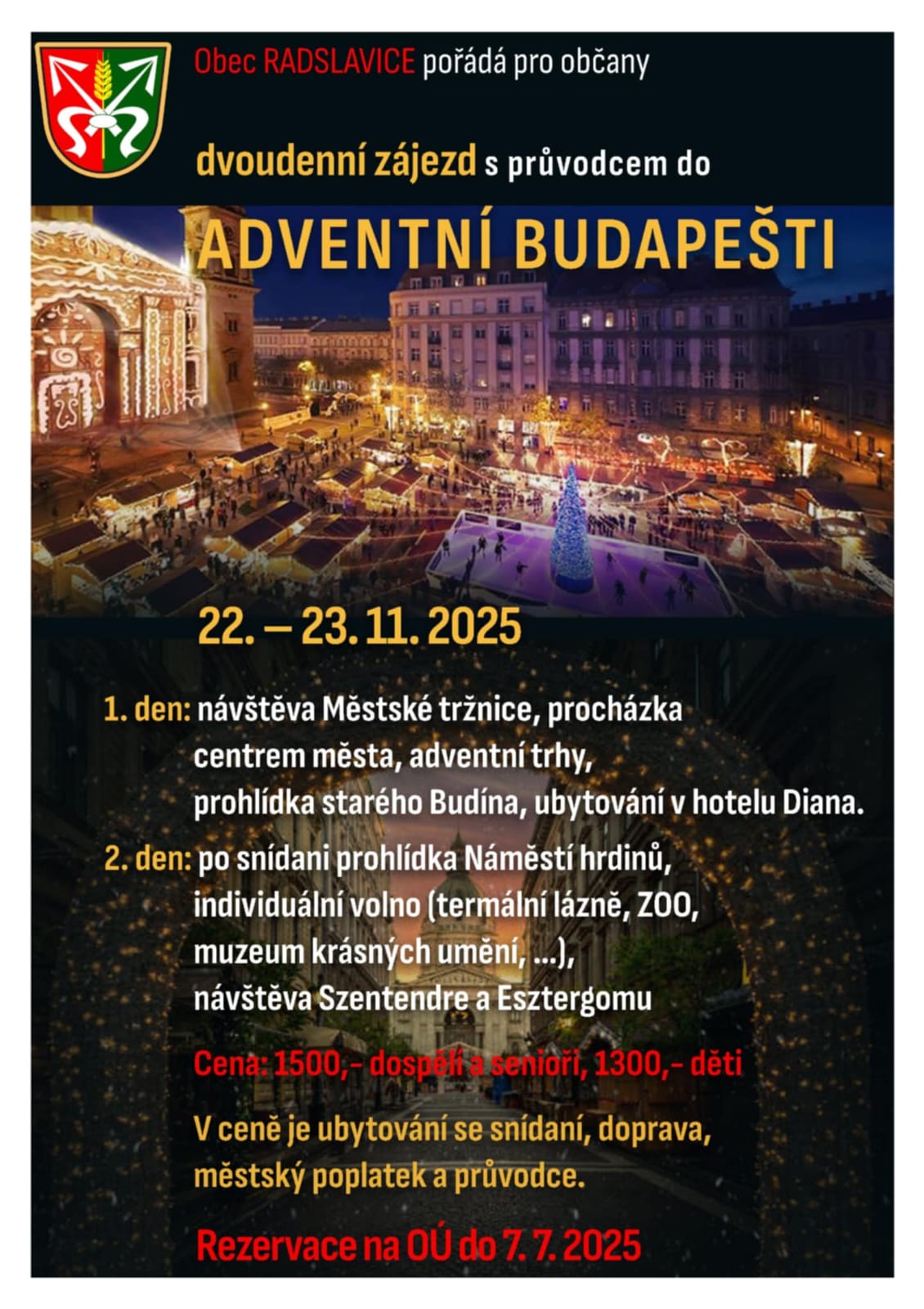 Zájezd – Adventní Budapešť