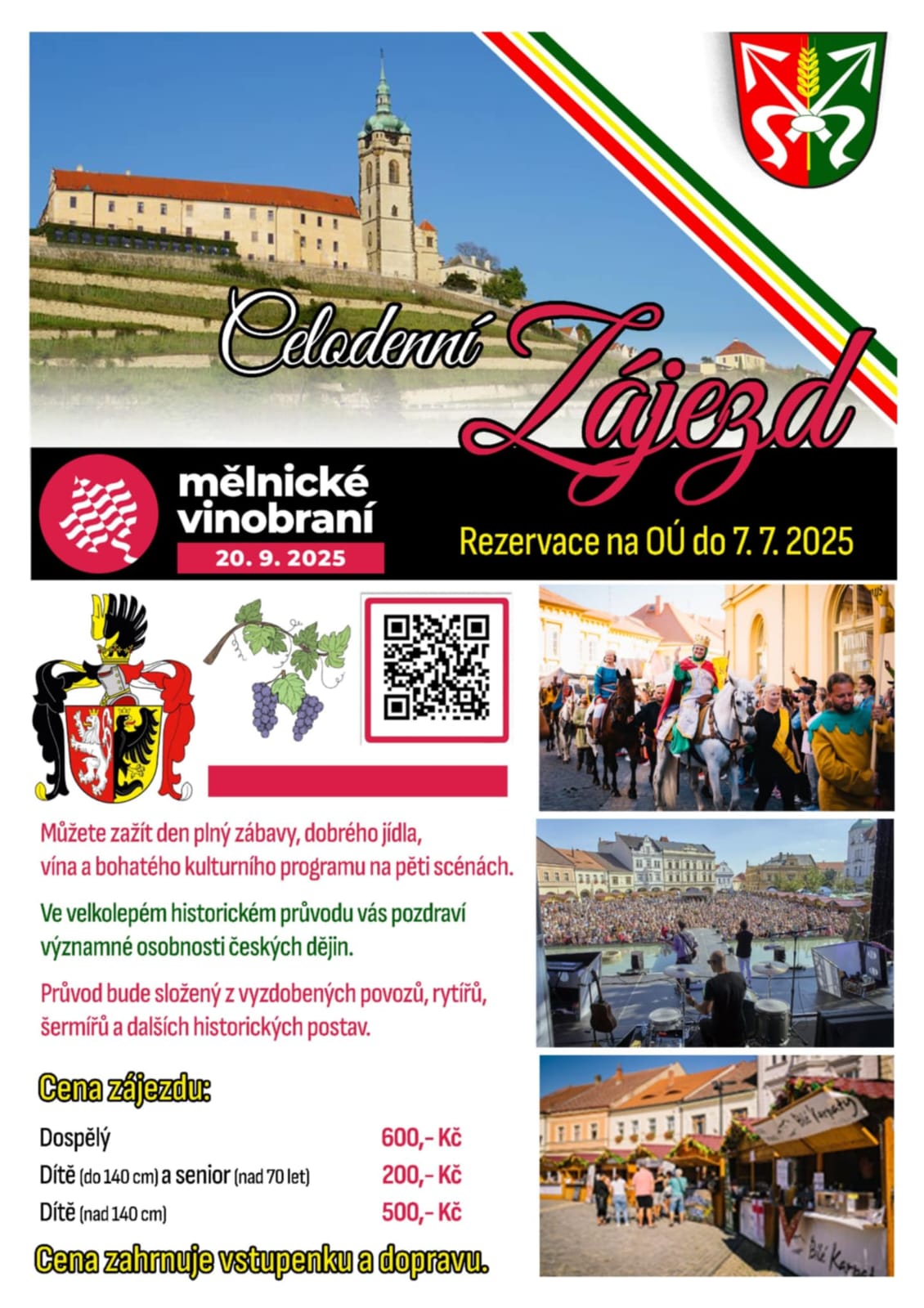 ZRUŠENO – Zájezd – Mělnické vinobraní